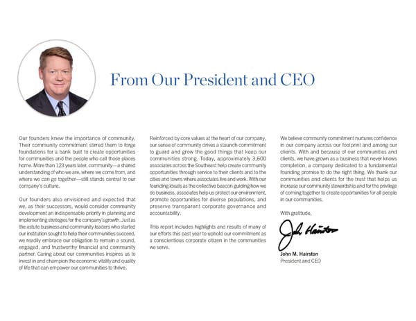 2022 Hancock Whitney ESG Report - Page 2