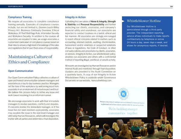 2022 Hancock Whitney ESG Report - Page 26