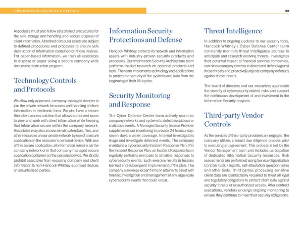 2022 Hancock Whitney ESG Report - Page 28